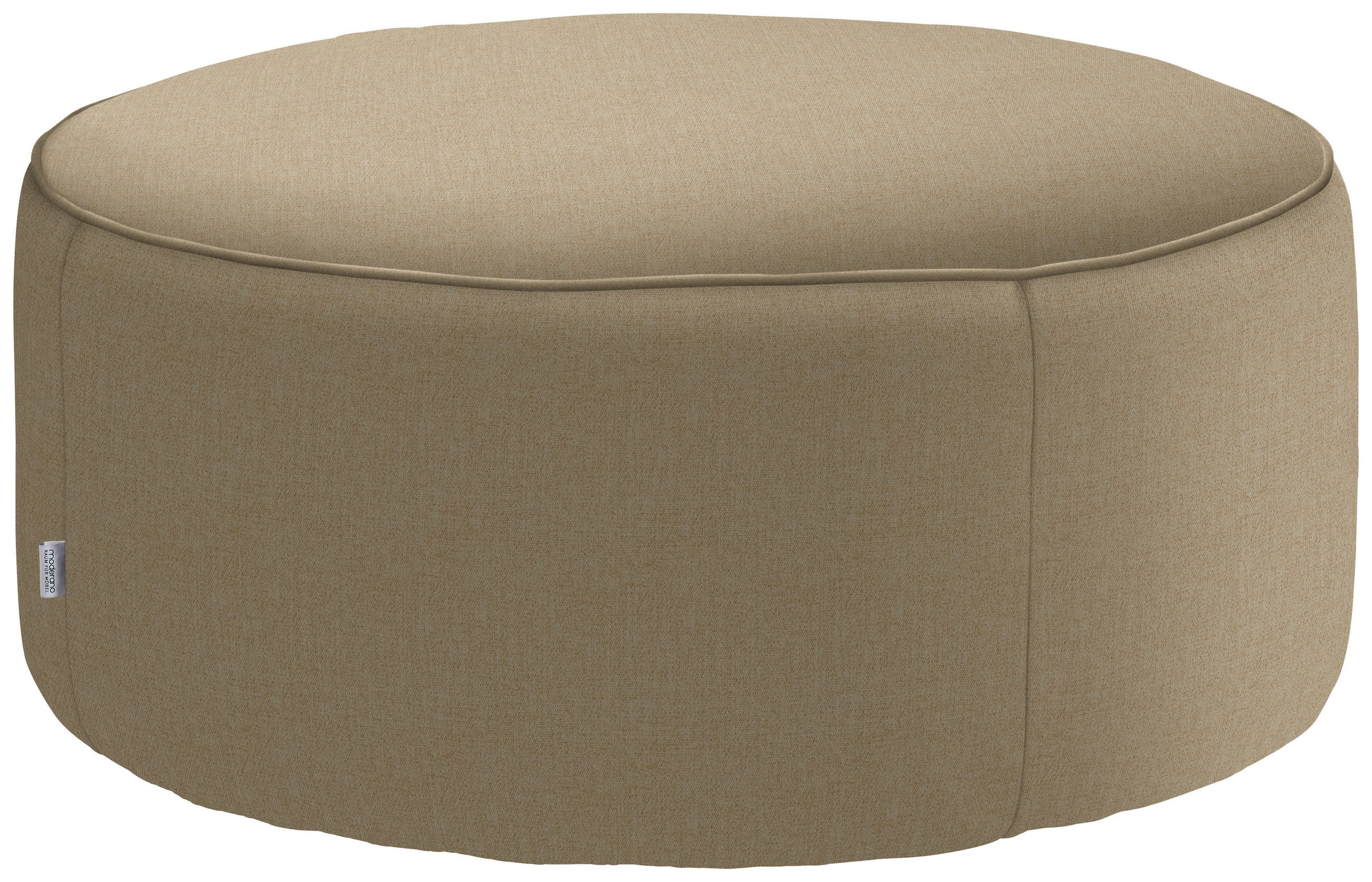 HOCKER in Textil Beige  - Beige, Design, Textil (80/33/80cm) - Belluti