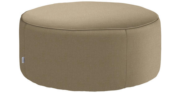 HOCKER in Textil Beige  - Beige, Design, Textil (80/33/80cm) - Belluti