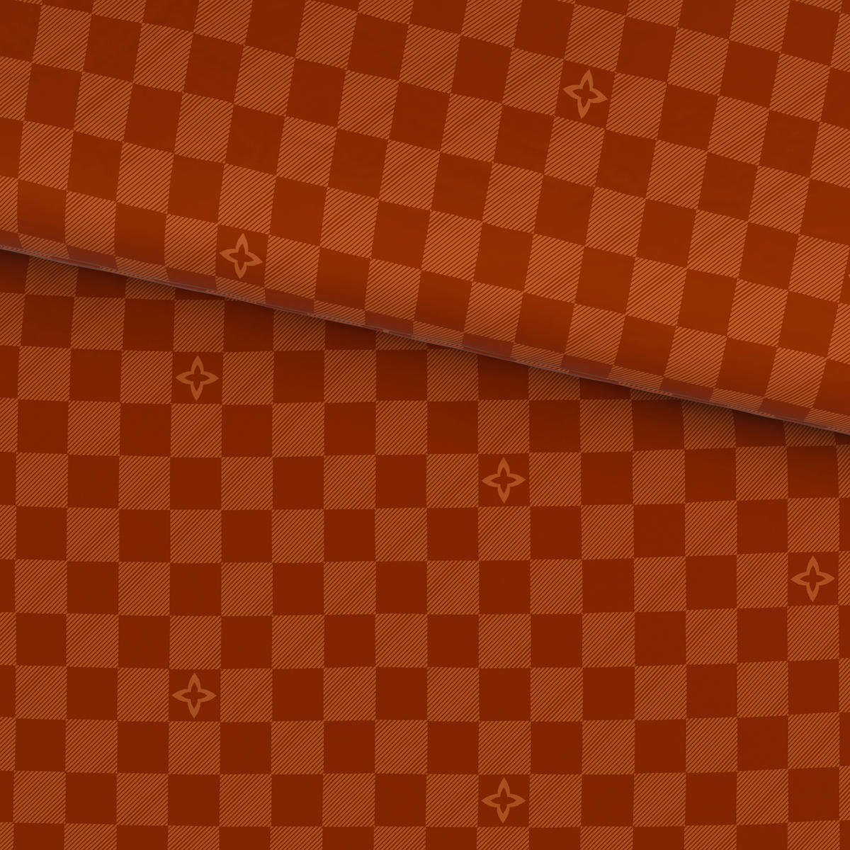 BETTWÄSCHE Satin 140/200 cm  - Orange, Design, Textil (140/200cm) - Ambia Home