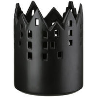 WINDLICHT - Schwarz, LIFESTYLE, Keramik (12,5/15,5/12,5cm)