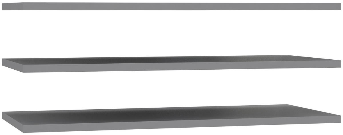 EINLEGEBODENSET 83/1,5/42 cm Grau  - Grau, Holzwerkstoff (83/1,5/42cm) - Carryhome