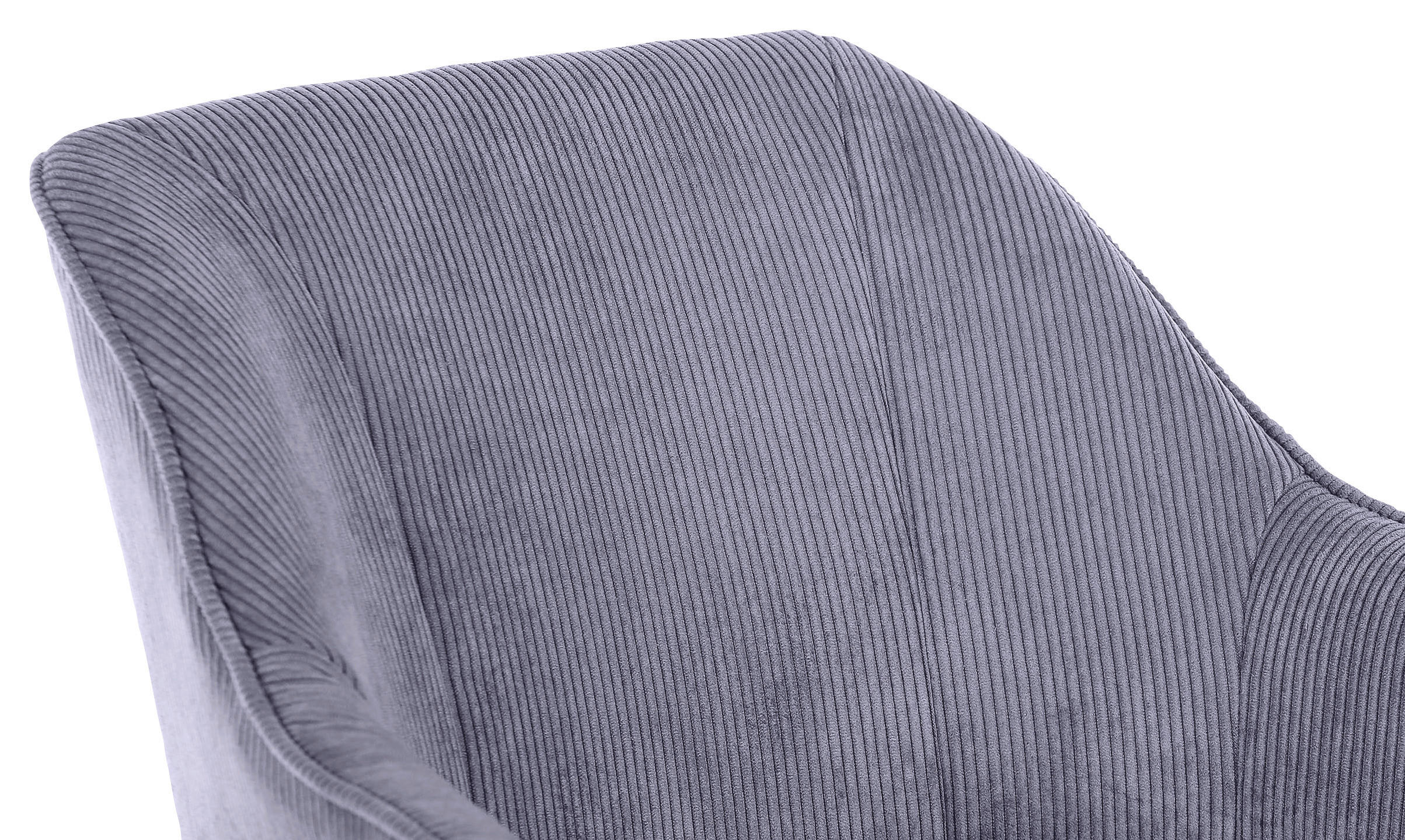 ARMLEHNSTUHL  in Cord  - Eichefarben/Hellgrau, LIFESTYLE, Holz/Textil (60/83/65cm) - home24