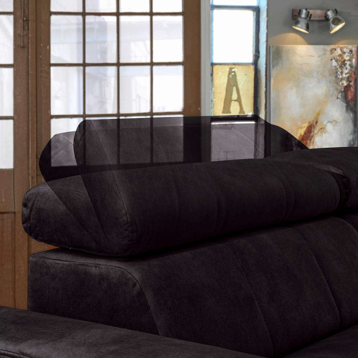 ROHOVÁ SEDACIA SÚPRAVA, textil, baklažánová - čierna/baklažánová, Design, kov/textil (267/181cm) - Carryhome