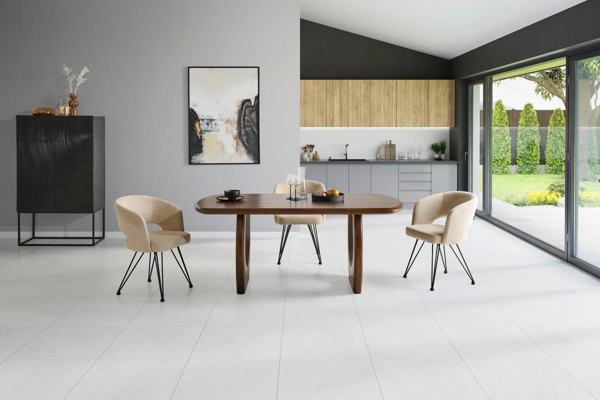 ESSTISCH 200/76/100 cm Echtholz  Holz rechteckig Walnussfarben  - Walnussfarben, MODERN, Holz (200/76/100cm) - Livetastic