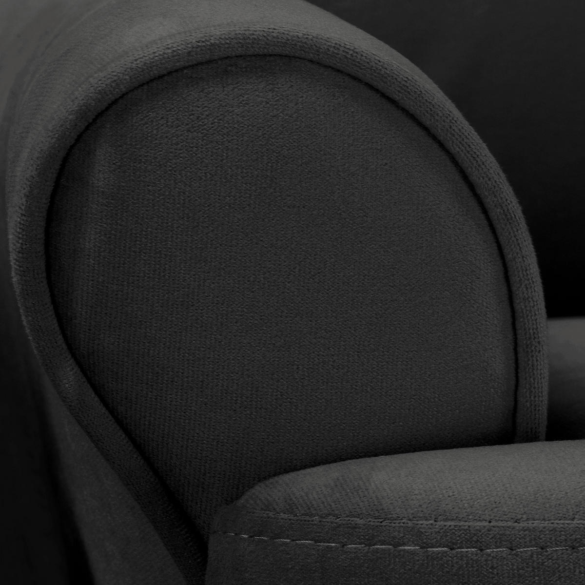 KINDERSESSEL Scandi Mini  - Schwarz, Design, Textil (60/74/69cm) - Livetastic