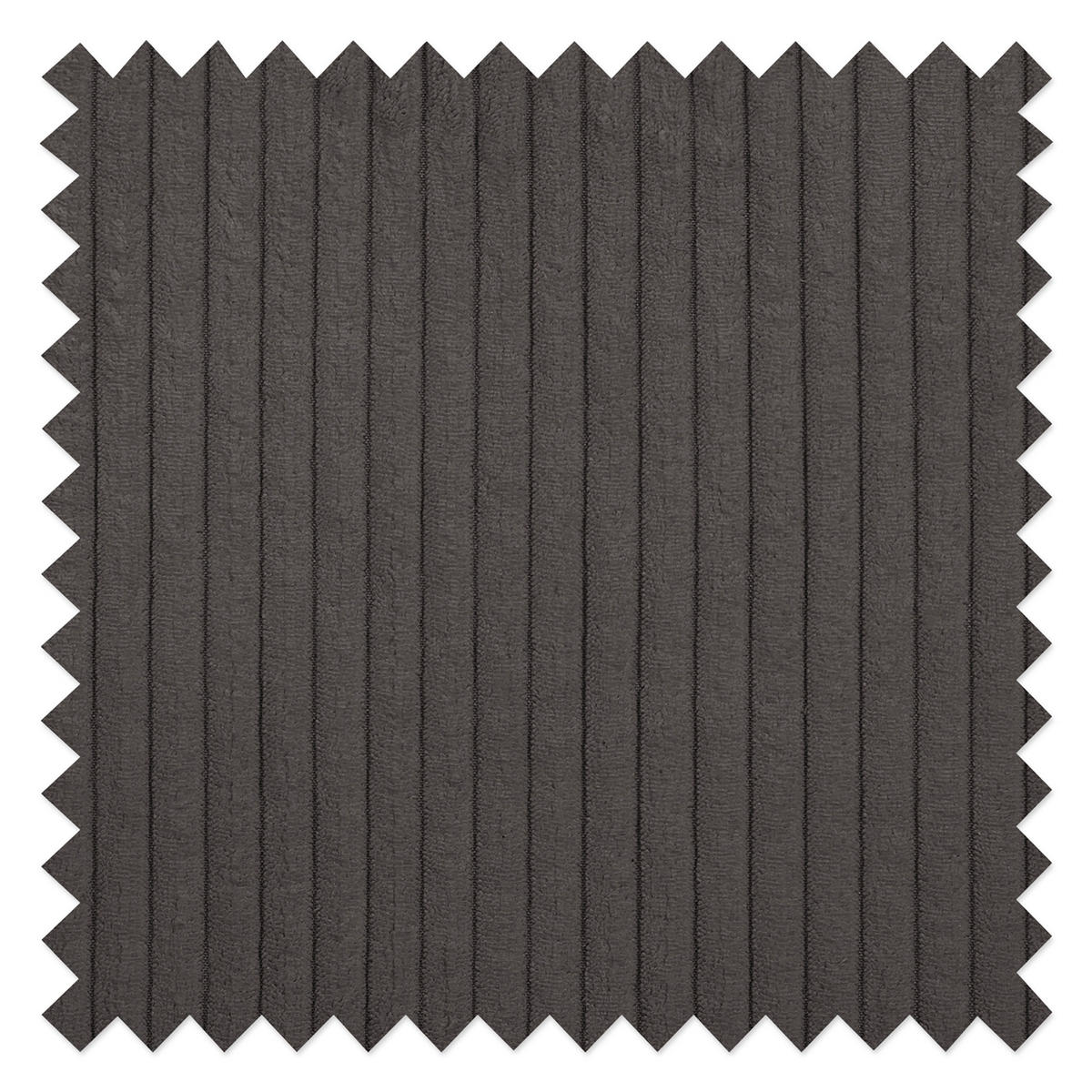 ECKSOFA inkl. Hocker Ariella Dunkelgrau Cord  - Dunkelgrau/Naturfarben, Design, Holz/Textil (161/231cm) - Livetastic