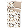 WENDEBETTWÄSCHE Fedra Renforcé 135/200 cm  - Ecru/Beige, Natur, Textil (135/200cm)