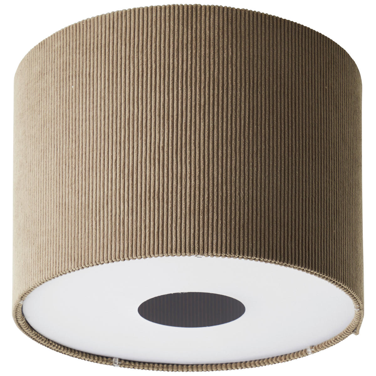DECKENLEUCHTE  35/24,1 cm    - Grau, Basics, Textil/Metall (35/24,1cm) - Brilliant