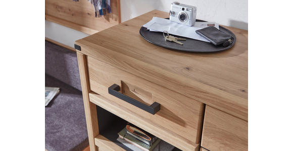 SCHUHSCHRANK 85,1/107/40,5 cm  - Graphitfarben/Eiche Artisan, Natur, Holz/Holzwerkstoff (85,1/107/40,5cm) - Linea Natura