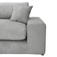 BIGSOFA Struktur, Bouclé Grau  - Greige/Schwarz, MODERN, Kunststoff/Textil (240/76/125cm) - Landscape