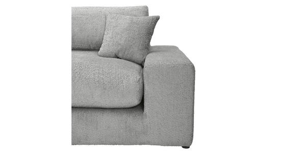 BIGSOFA Struktur, Bouclé Grau  - Greige/Schwarz, MODERN, Kunststoff/Textil (240/76/125cm) - Landscape