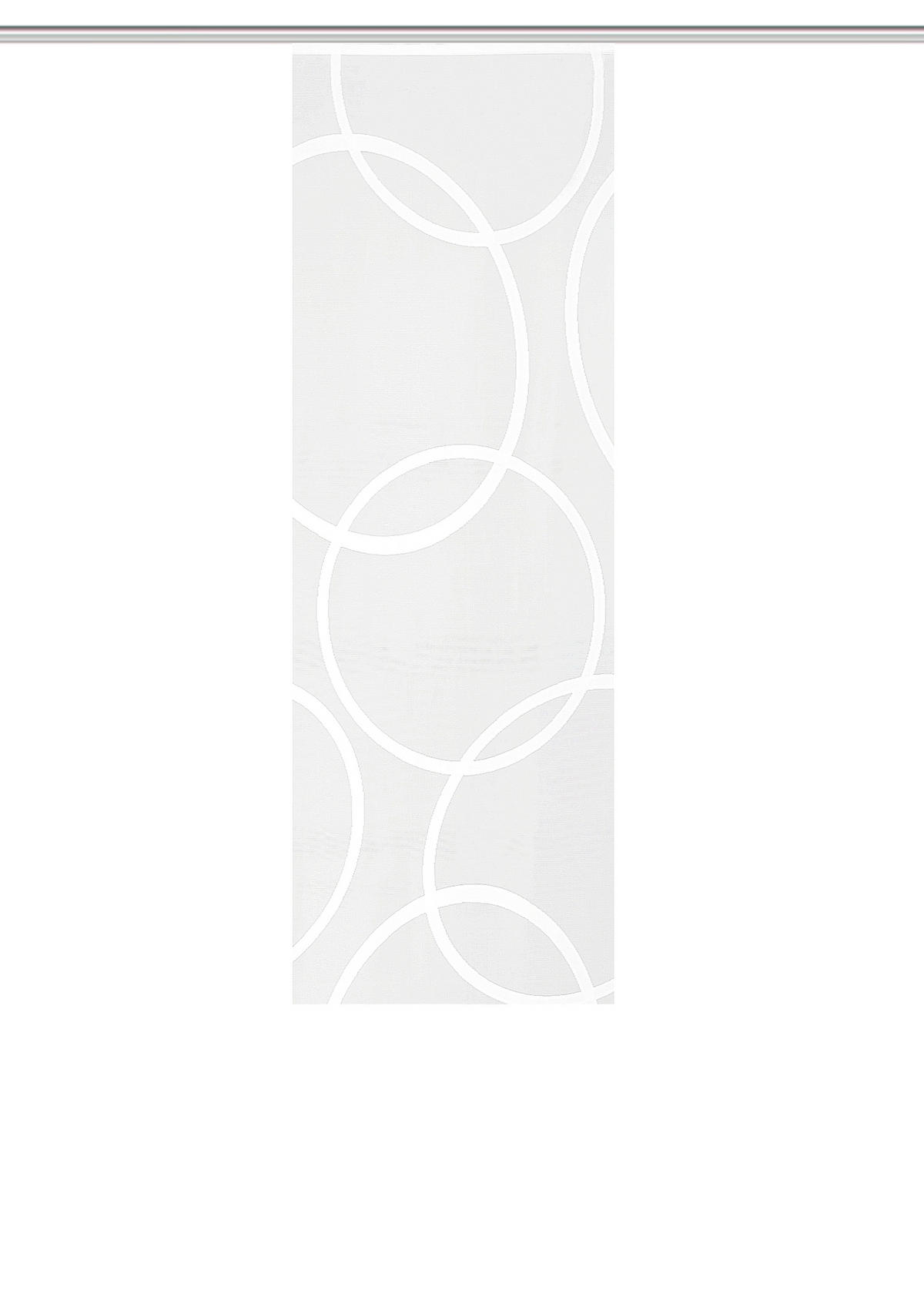 FLÄCHENVORHANG in Weiß halbtransparent  - Weiß, Basics, Textil (57/175cm)