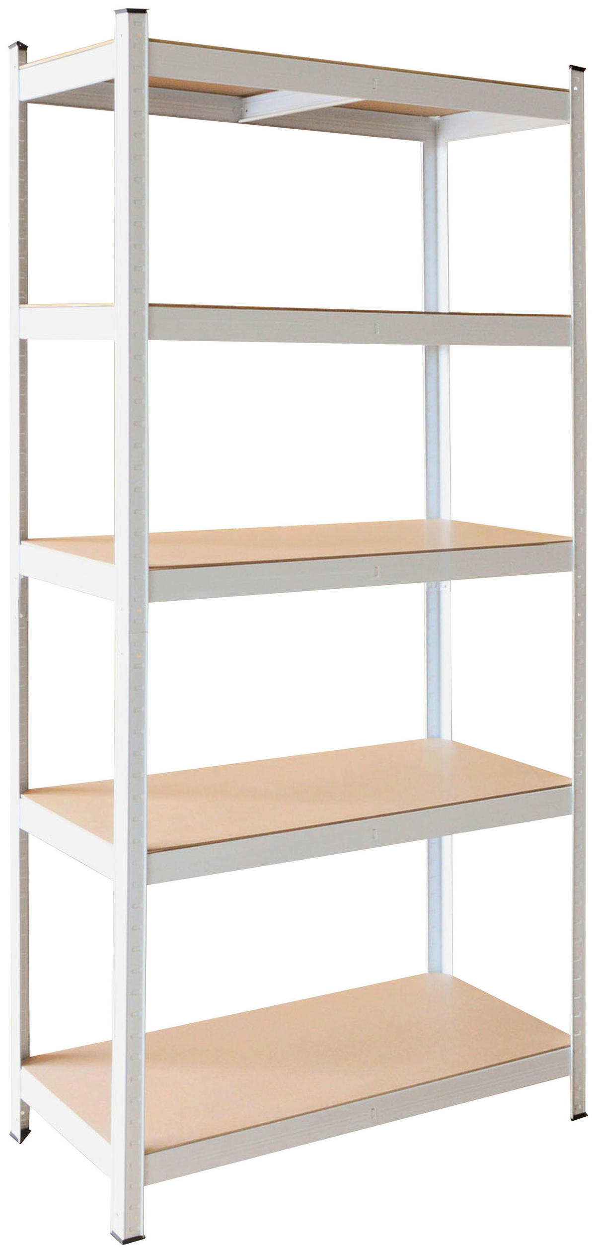 SCHWERLASTREGAL  - Weiss, Konventionell, Holzwerkstoff/Metall (75/30/175cm)