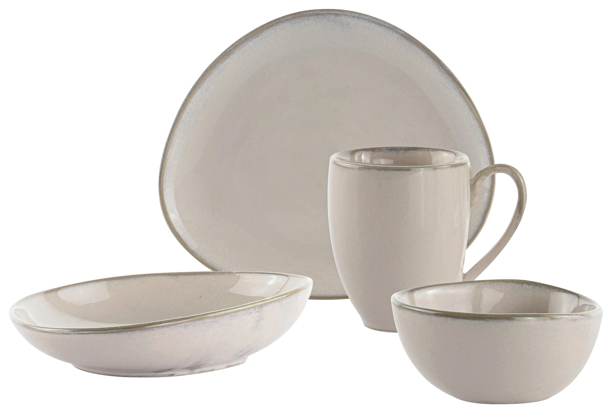 LAPOSTÁNYÉR 29/26 cm  - homok, Trend, kerámia (29/26cm) - Novel
