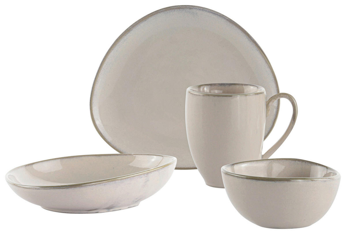SUPPENTELLER ORGANIC SAND 22,5/19,5 cm  - Sandfarben, Trend, Keramik (22,5/19,5cm) - Novel
