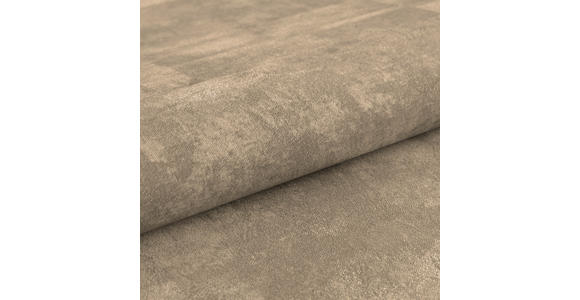 SCHLAFSOFA Chenille Hellbraun Rückenkissen, Armlehnenkissen, Bettkasten, Schlaffunktion, Rücken echt  - Hellbraun/Schwarz, KONVENTIONELL, Textil/Metall (203/94/96cm) - Carryhome