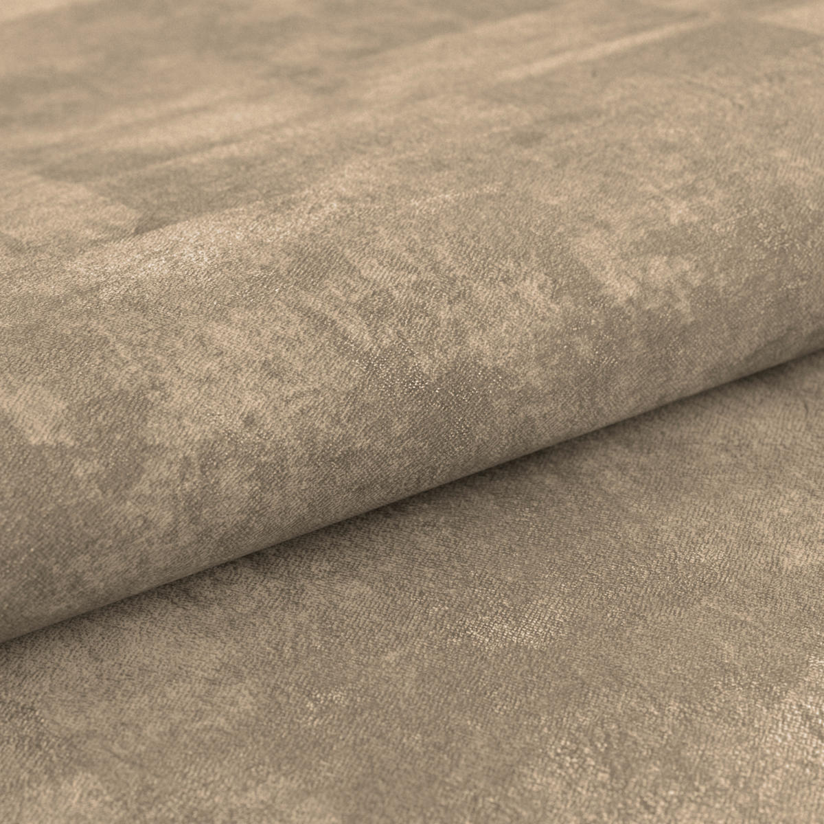 SCHLAFSOFA  mit Liegefunktion, Schlafen auf Sitzhöhe, Rücken echt Chenille Hellbraun  - Hellbraun/Schwarz, KONVENTIONELL, Textil/Metall (203/94/96cm) - Carryhome