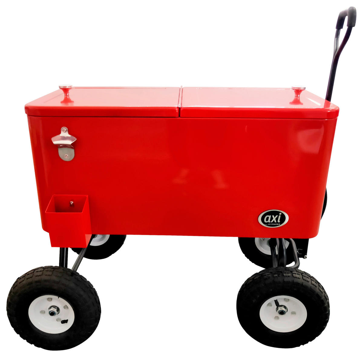 KÜHLBOX Rot, Schwarz  - Rot/Schwarz, KONVENTIONELL, Metall (48/82/82cm) - Ambia Garden