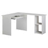 PISAĆI STOL KUTNI  bijela  drvni materijal  - bijela, Moderno, drvni materijal (120/140/75,5cm) - MID.YOU