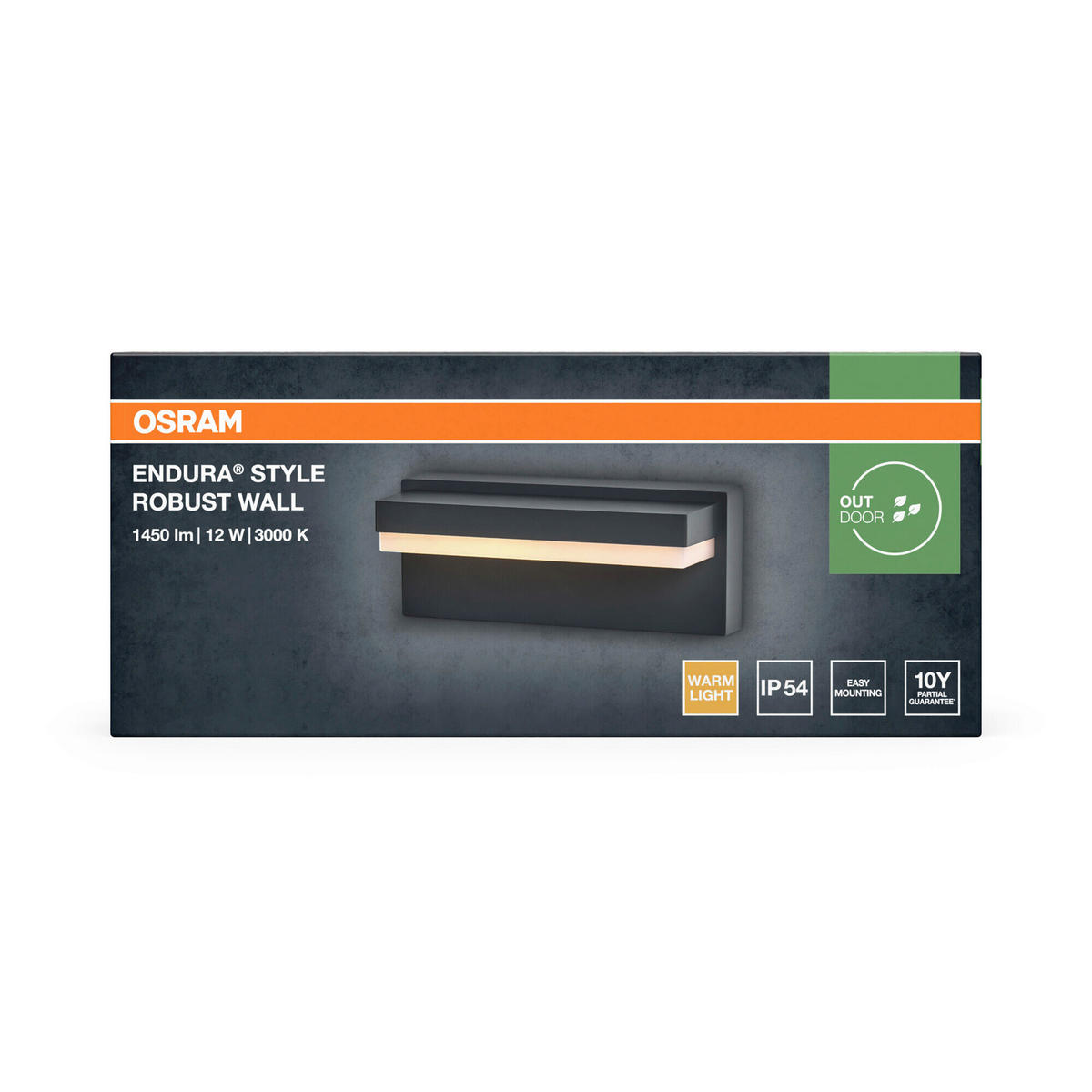 LED-AUßENLEUCHTE 20,6/8,8/8,6 cm   - Dunkelgrau, Basics, Kunststoff/Metall (20,6/8,8/8,6cm) - Osram