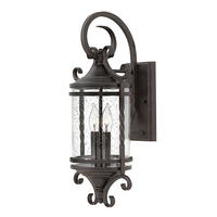 VONKAJŠIE NÁSTENNÉ SVIETIDLO, 24,8/23,6/54,1 cm - čierna, Basics, kov/sklo (24,8/23,6/54,1cm) - Elstead Lighting