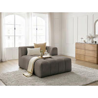 SOFAELEMENT ANNECY Bouclé Taupe  - Taupe/Schwarz, MODERN, Kunststoff/Textil (120/72/170cm)
