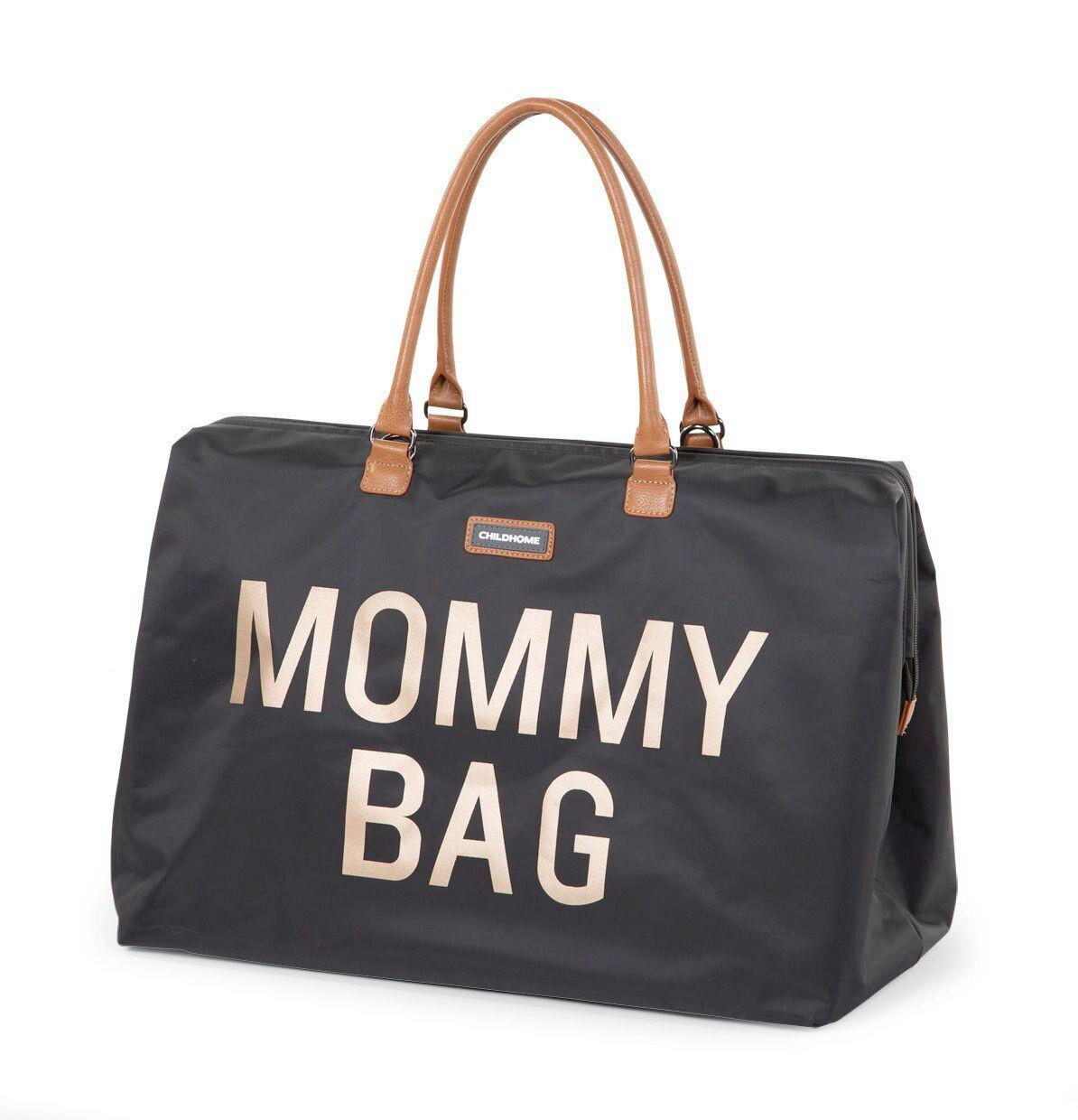 WICKELTASCHE Mommy Bag Black Gold  - Schwarz/Grau, Basics, Textil (30cm) - Childhome