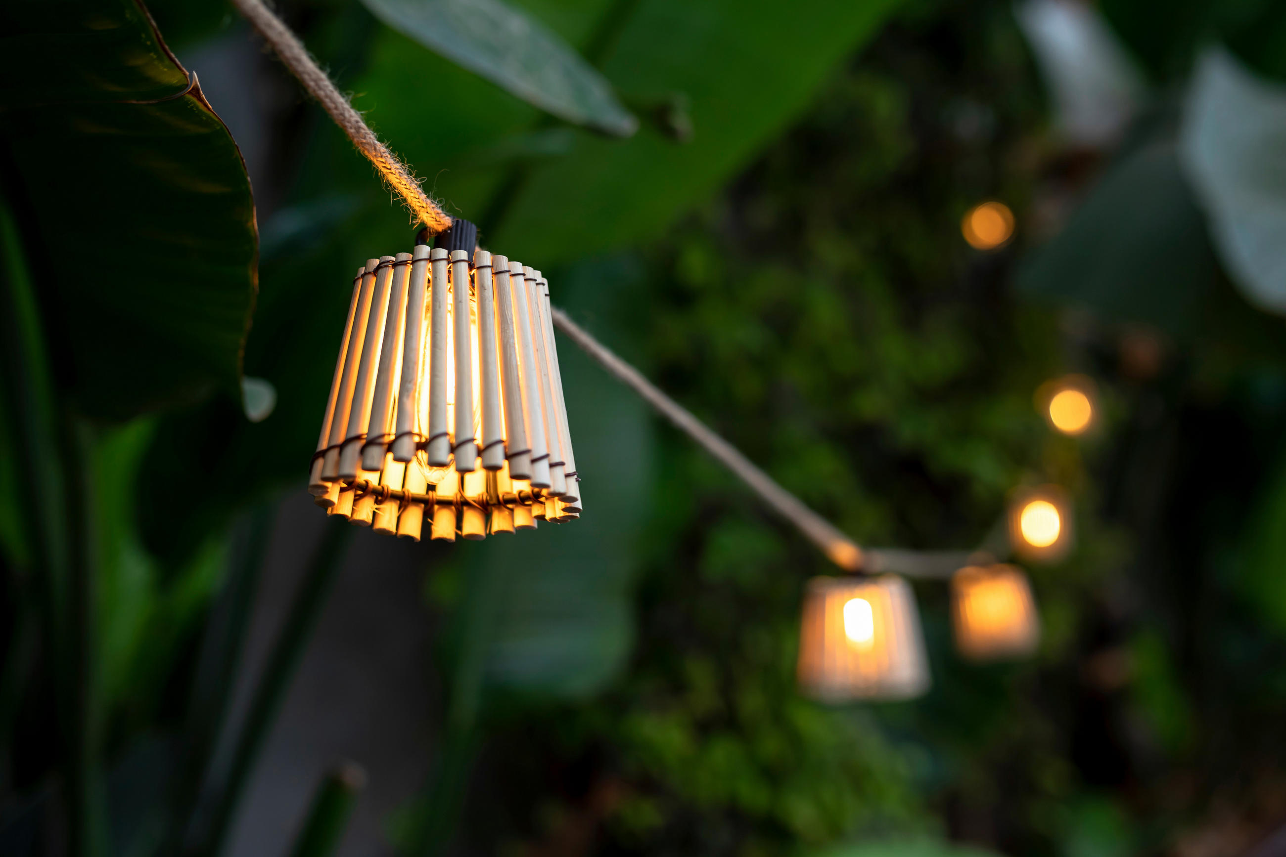 LICHTERKETTE 800 cm  - Braun/Nickelfarben, Natur, Naturmaterialien (800cm) - New Garden