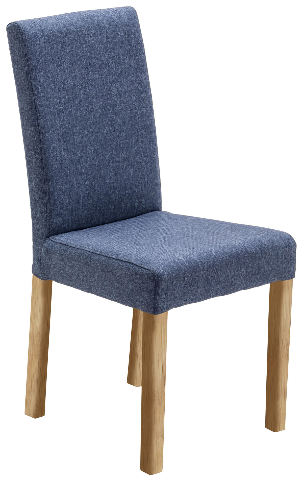 STUHL  in Webstoff Textil  - Blau/Eichefarben, KONVENTIONELL, Holz/Textil (44/92/57cm) - Carryhome