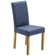 STUHL  in Webstoff Textil  - Blau/Eichefarben, KONVENTIONELL, Holz/Textil (44/92/57cm) - Carryhome