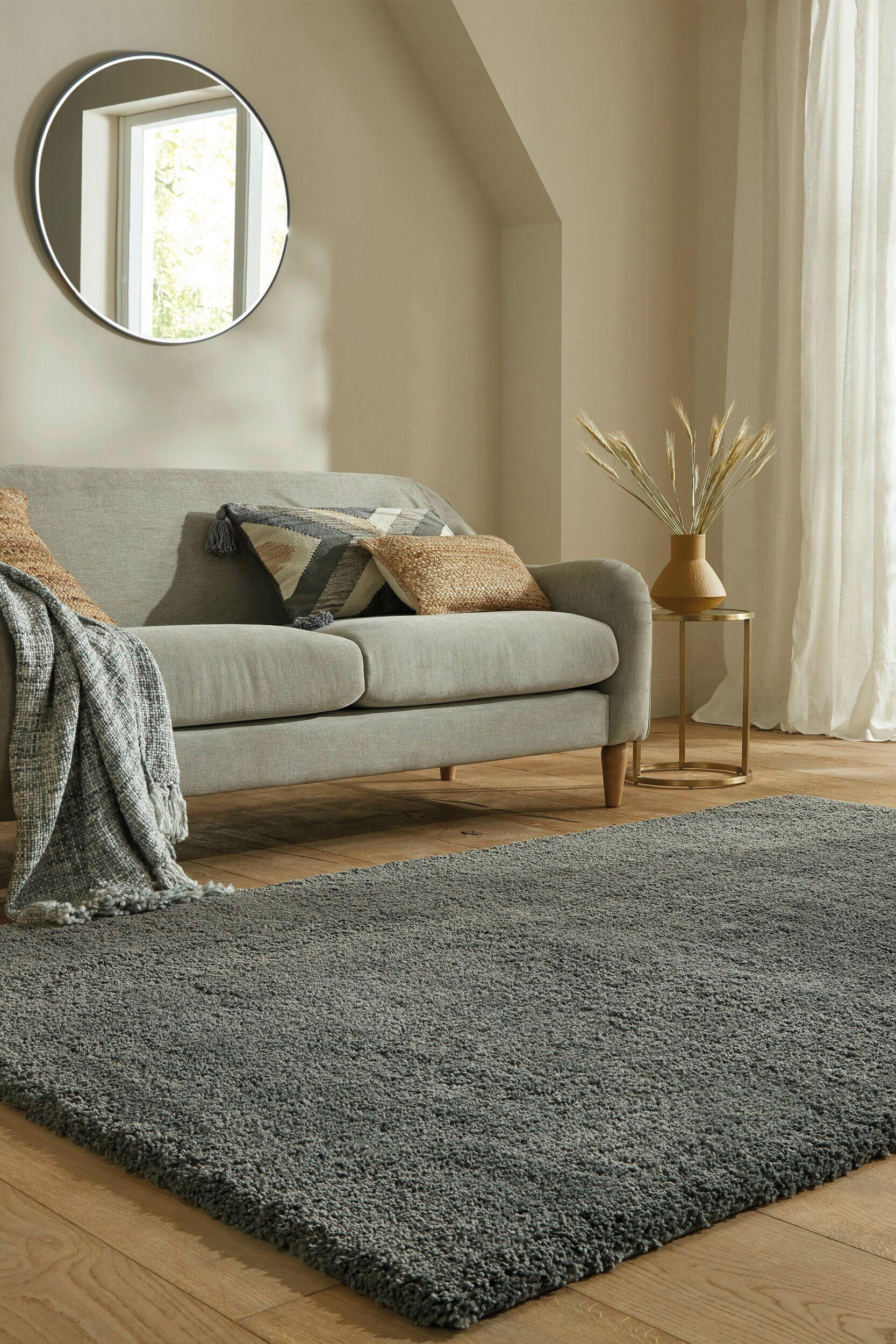 SHAGGY 120/170 cm Flair Rugs Grau, Dunkelgrau  - Dunkelgrau/Grau, Basics, Textil (120/170cm)