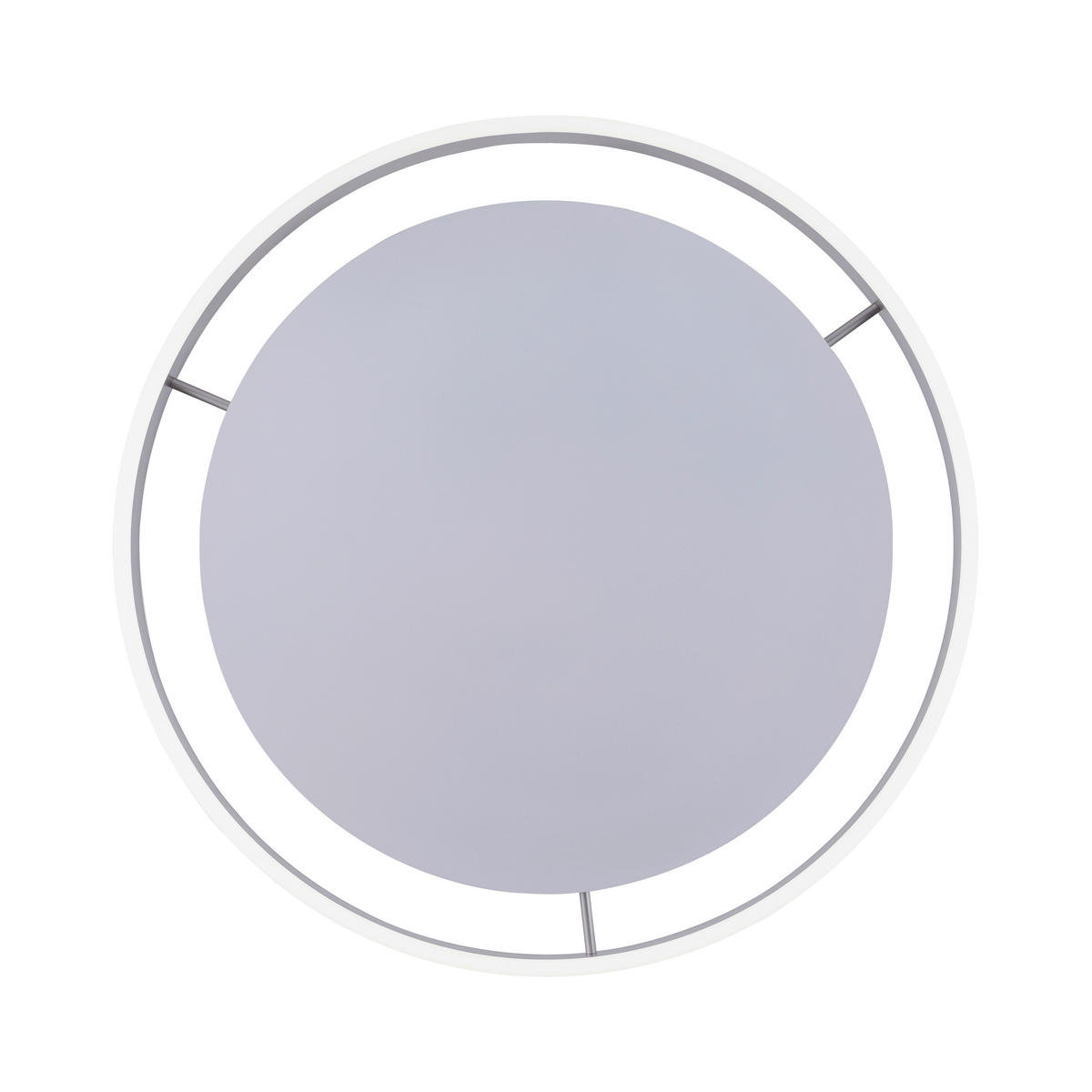 STROPNÍ LED SVÍTIDLO, 59/59 cm  - barvy stříbra, Design, kov/plast (59/59cm)