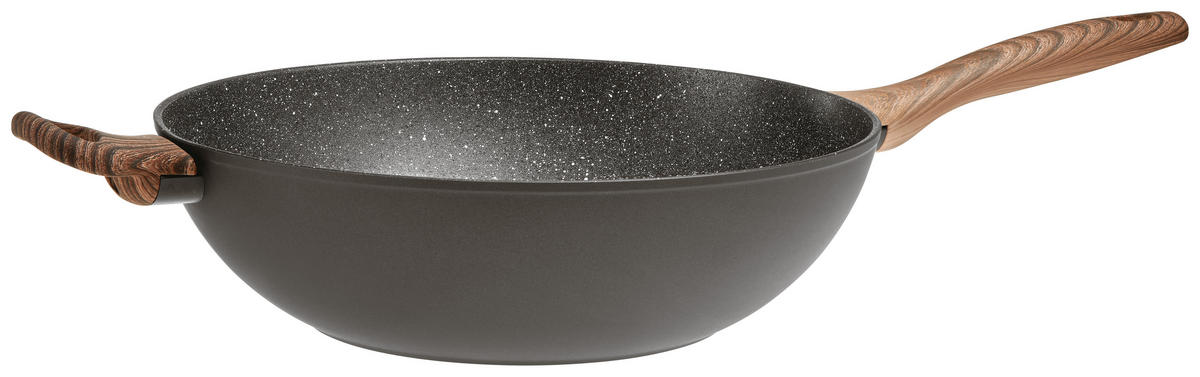 PÁNEV WOK, 32 cm  - černá, Trend, kov/sklo (32cm) - Sambonet