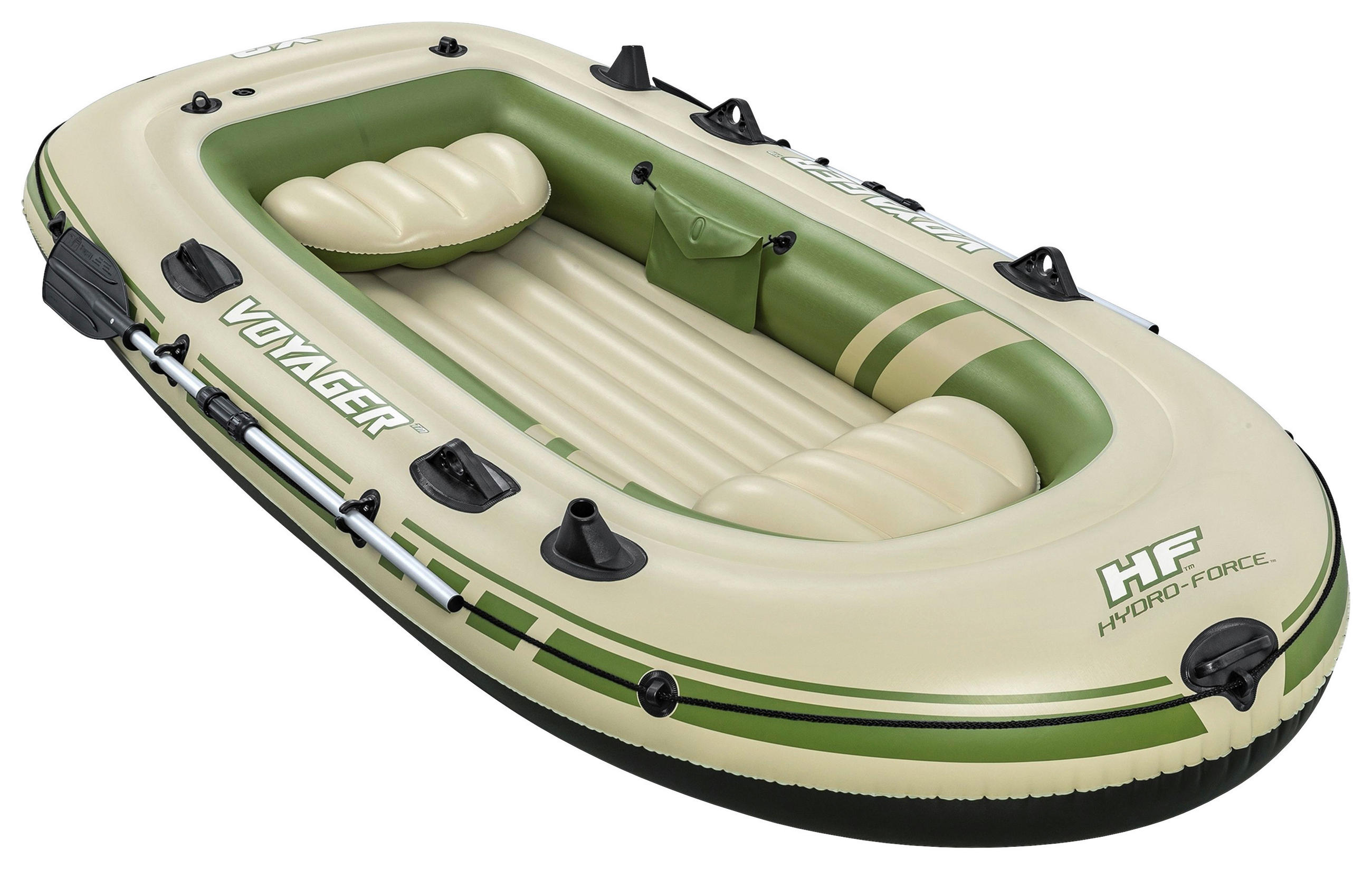 SCHLAUCHBOOT VOYAGER X3  - Beige/Olivgrün, KONVENTIONELL, Kunststoff/Metall (294/137/39cm) - Bestway