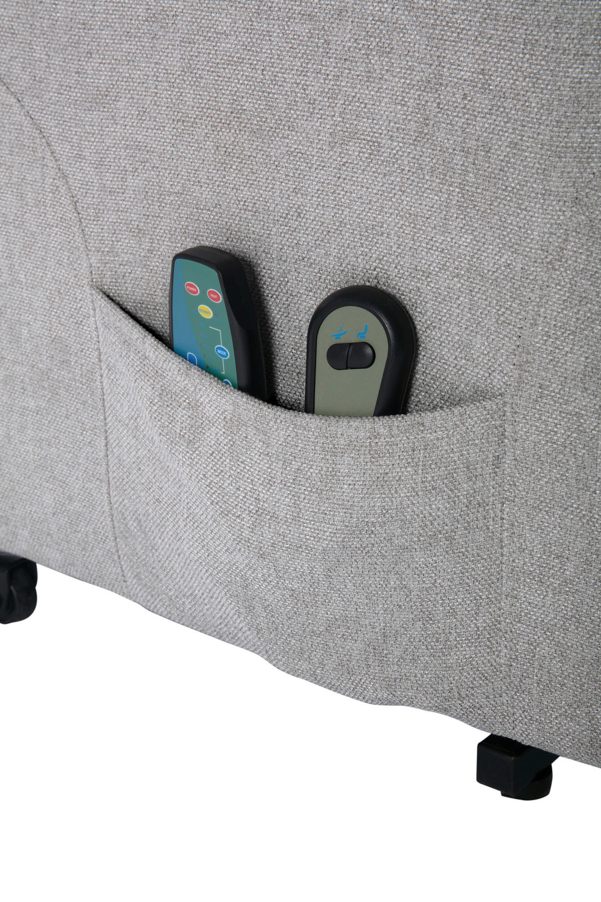 MASSAGESESSEL in Mikrofaser Greige  - Greige/Schwarz, KONVENTIONELL, Kunststoff/Textil (72/102/86cm) - MID.YOU