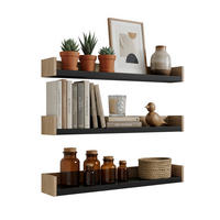 WANDBOARDSET  95/10/19 cm  - Eichefarben/Schwarz, Modern, Holzwerkstoff (95/10/19cm) - Stylife