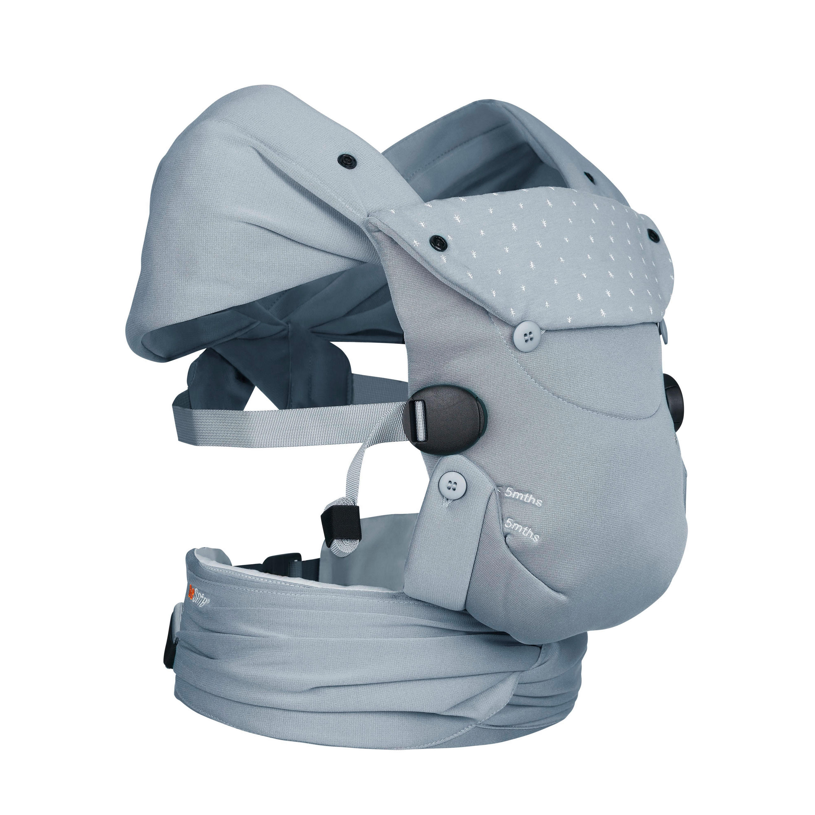 ERGONOMSKA NOSILJKA  NEWBORN HAVEN  - antracit, Basics, tekstil (0,8kg) - Besafe