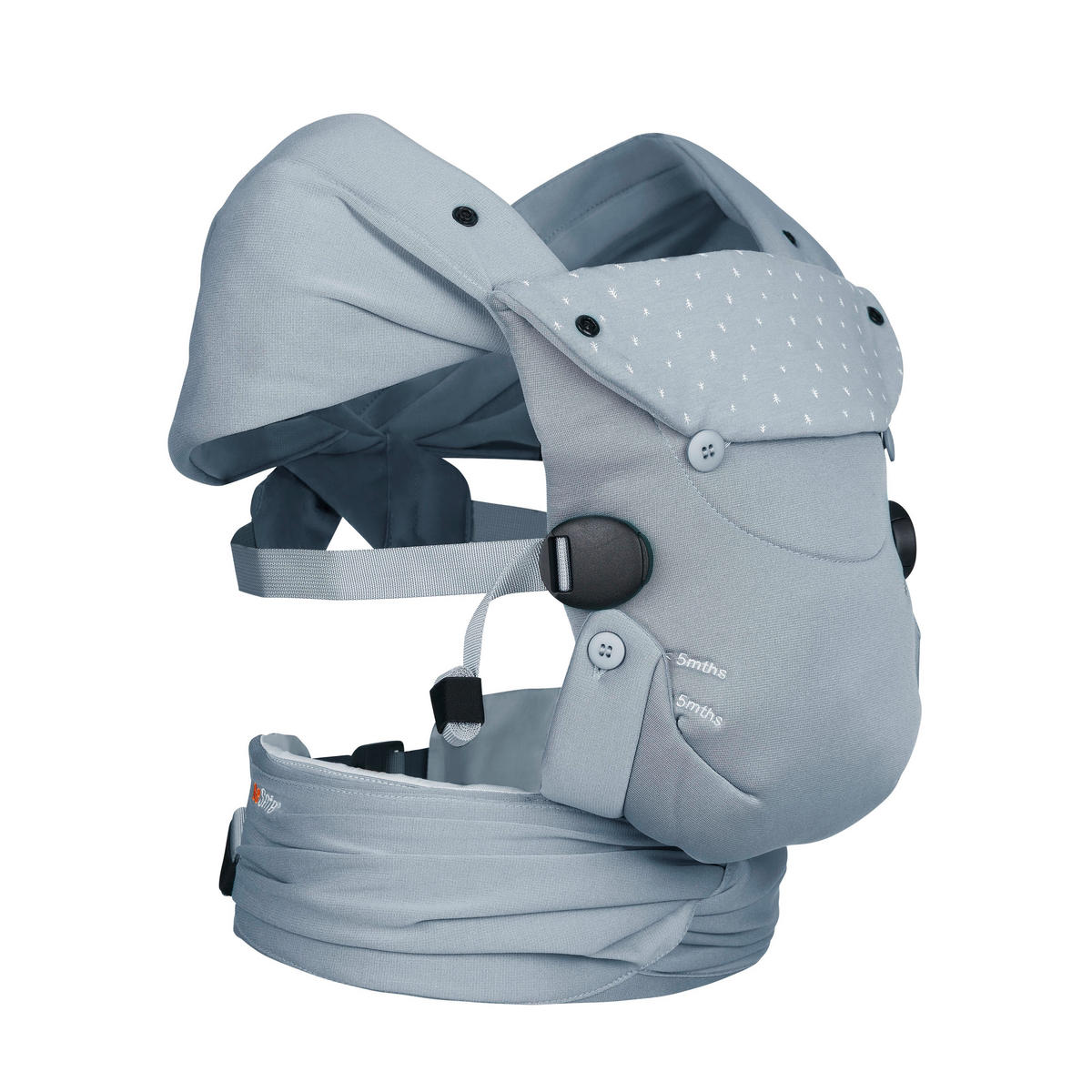 KENGUR NOSILJKA  NEWBORN HAVEN  - antracit, Osnovno, tekstil (0,8kg) - Besafe