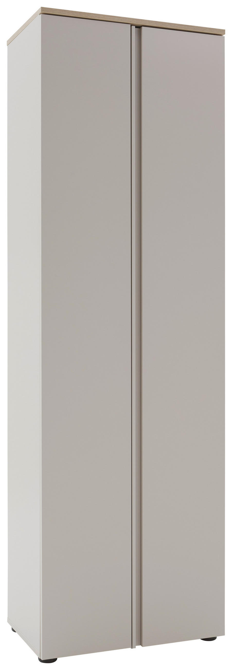 GARDEROBENSCHRANK  in 60,2/191,6/38 cm  - Kaschmir/Eichefarben, Design, Holzwerkstoff/Kunststoff (60,2/191,6/38cm) - Voleo