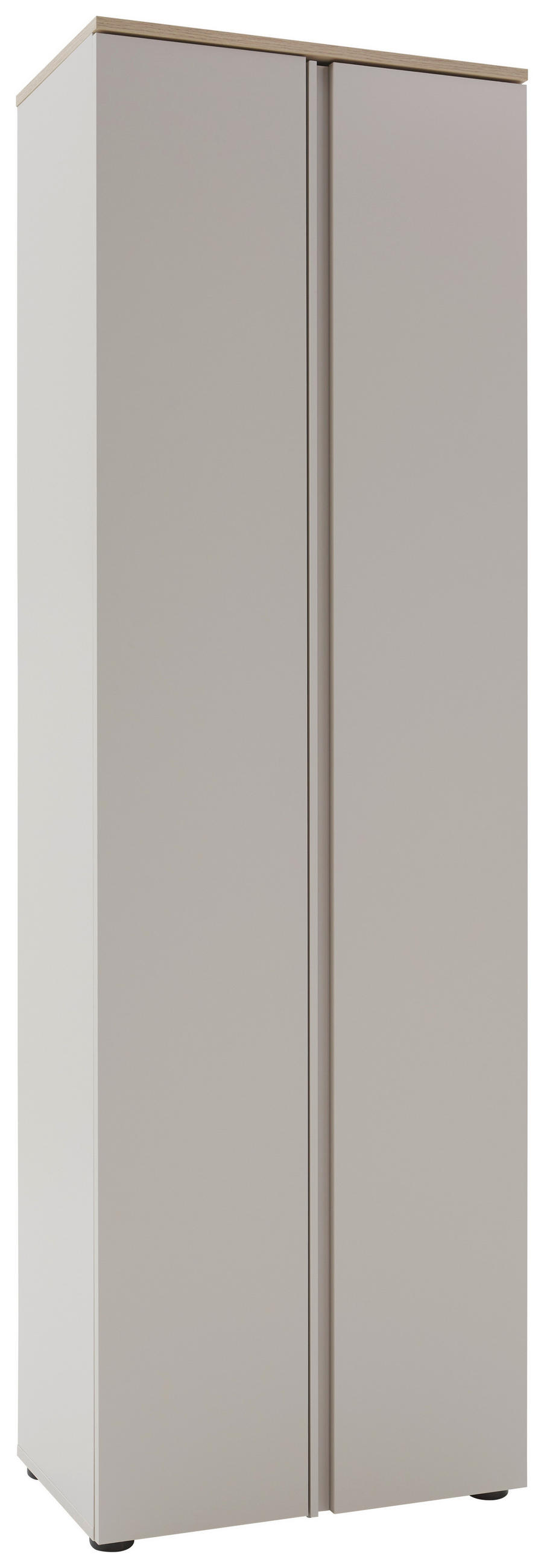 GARDEROBENSCHRANK  in 60,2/191,6/38 cm  - Kaschmir/Eichefarben, Design, Holzwerkstoff/Kunststoff (60,2/191,6/38cm) - Voleo