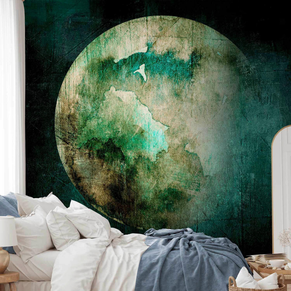 FOTOTAPETE  - Türkis/Grün, LIFESTYLE, Textil (450/315cm) - artgeist