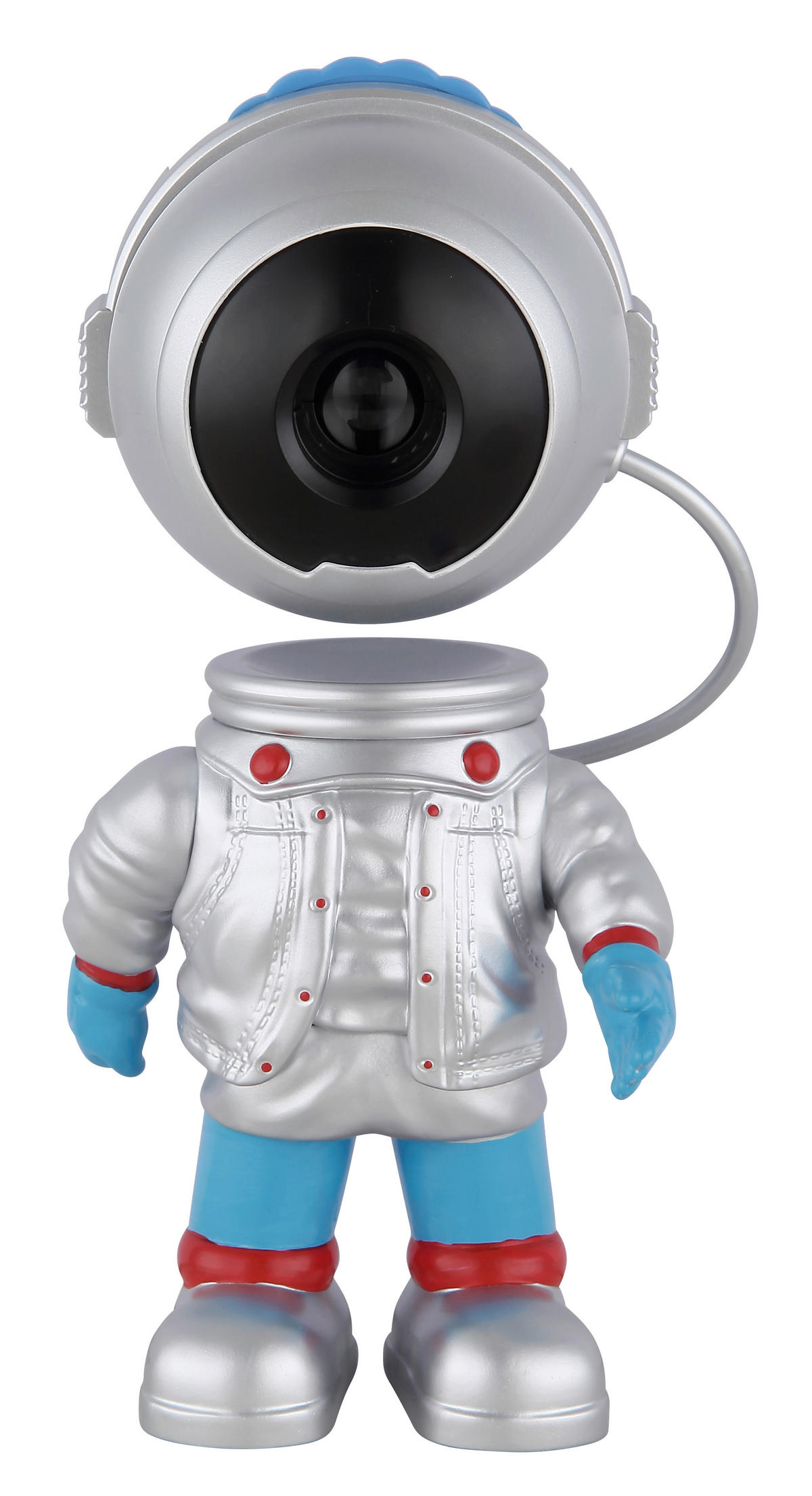 LED-DEKOLEUCHTE 9,5/7/18,5 cm   - Blau/Rot, Trend, Kunststoff (9,5/7/18,5cm) - Globo