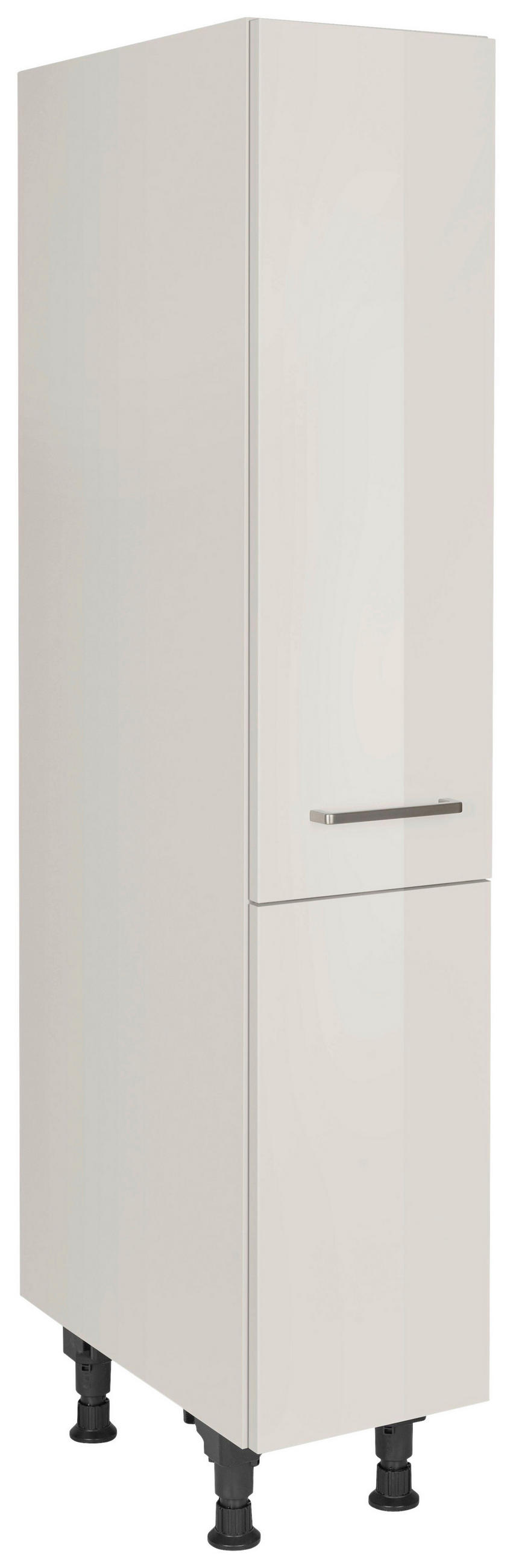 APOTHEKERSCHRANK 30/168/58 cm  in Hellgrau  - Edelstahlfarben/Hellgrau, MODERN, Holzwerkstoff/Metall (30/168/58cm) - Nobilia