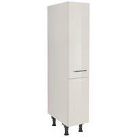 APOTHEKERSCHRANK 30/168/58 cm  in Hellgrau  - Edelstahlfarben/Hellgrau, MODERN, Holzwerkstoff/Metall (30/168/58cm) - Nobilia