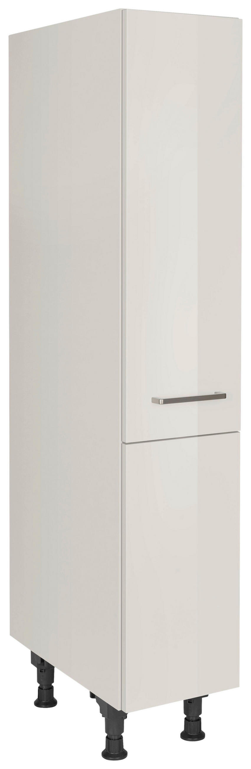 APOTHEKERSCHRANK 30/168/58 cm  in Hellgrau  - Edelstahlfarben/Hellgrau, MODERN, Holzwerkstoff/Metall (30/168/58cm) - Nobilia