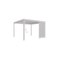 PERGOLA-SEITENTEIL - Weiss, Basics, Metall (113/235/10cm) - Gardenson