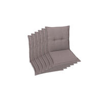 SESSELAUFLAGENSET Uni  - Taupe, Basics, Textil (50/7/100cm)