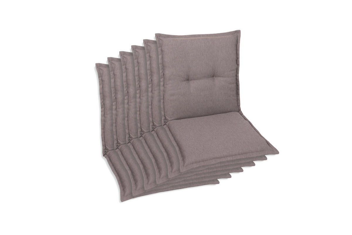 SESSELAUFLAGENSET Uni  - Taupe, Basics, Textil (50/7/100cm)