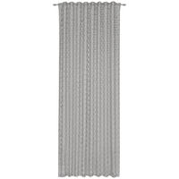 FERTIGVORHANG halbtransparent  - Hellgrau, Design, Textil (140/255cm) - Novel