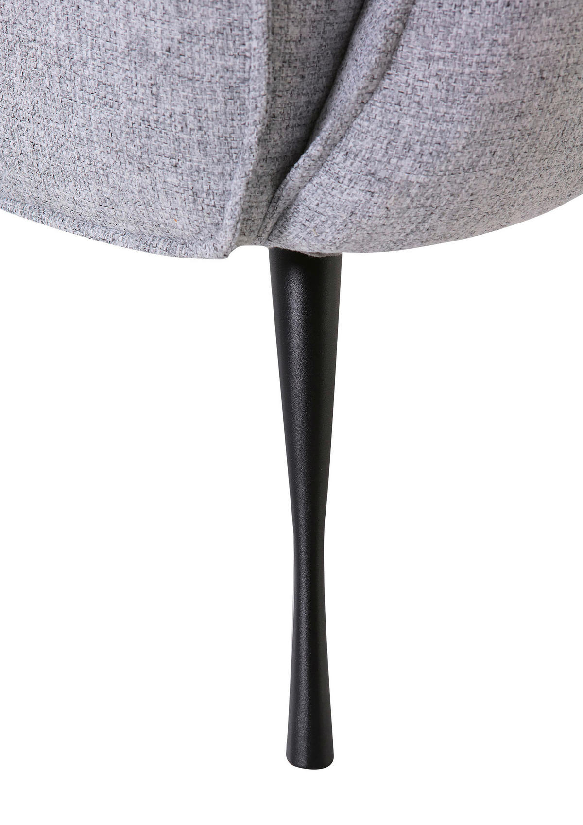 ÖRONLAPPSFÅTÖLJ i flatväv ljusgrå  - ljusgrå/svart, Design, metall/textil (83/106/89cm)